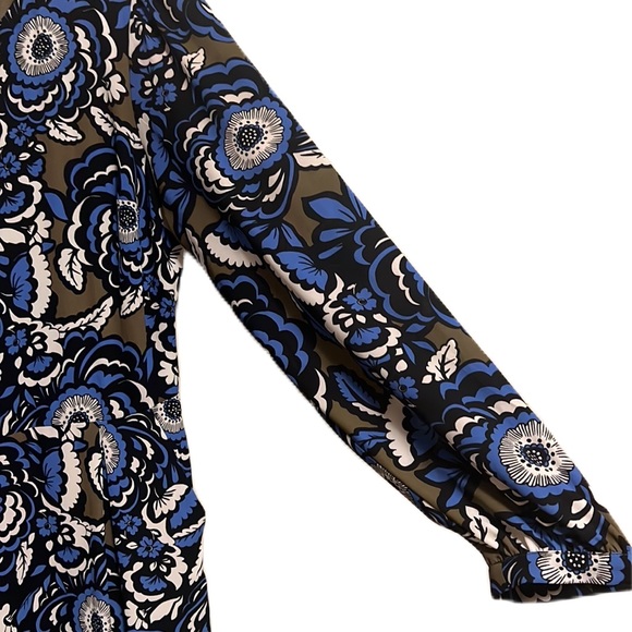 Express, Casual, Front/Back Keyhole, Long Sleeve jumpsuit, Multi, Size 6 - Picture 3 of 10